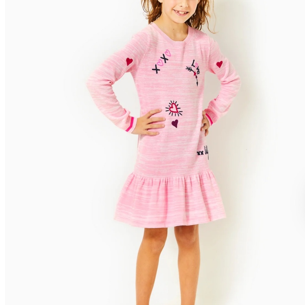 Lilly Pulitzer Girls Hani Cotton Sweater Dress